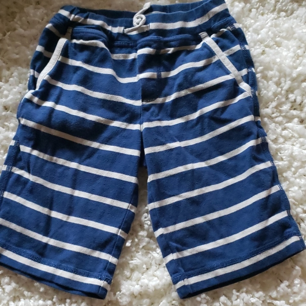 Mini boden Striped blue shorts boys 4